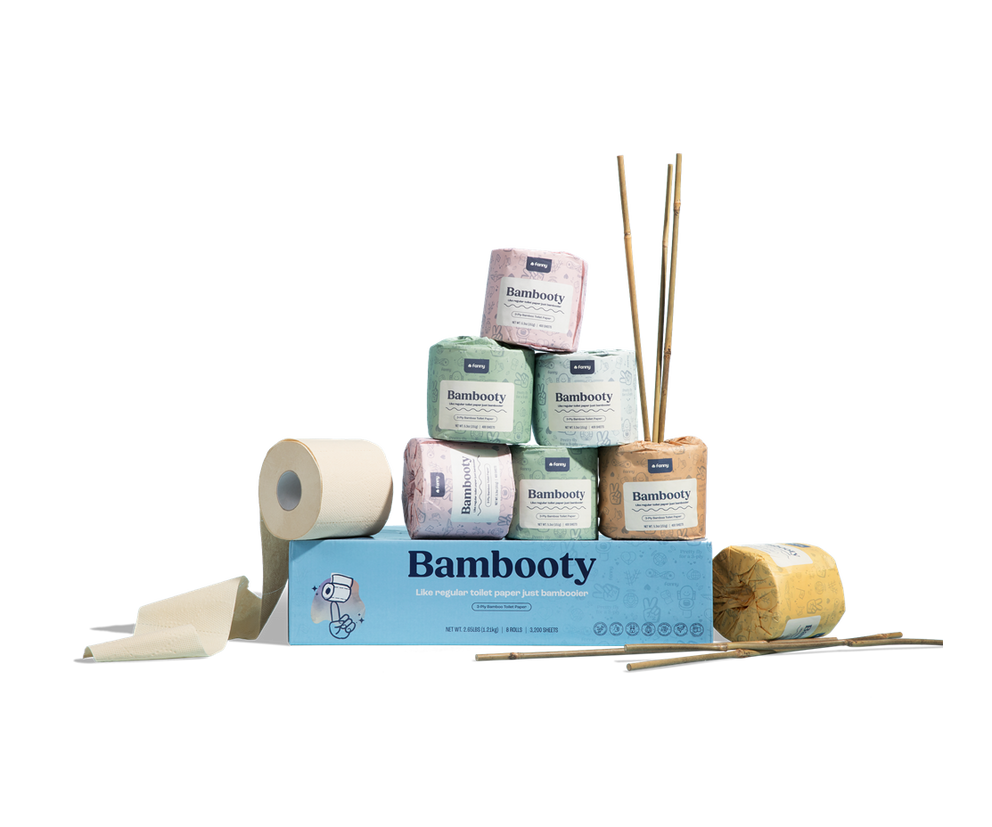 Bambooty 3-Ply Toilet Paper under $1.49 Per Roll | Fanny